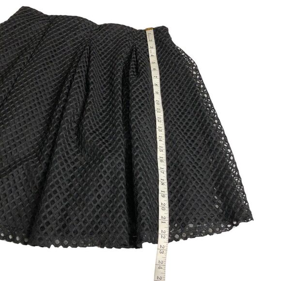Rue 21 Skirt Womens XL Black Fishnet Mesh Pleated Lined Y2k Goth Grunge Witchy - Picture 13 of 16